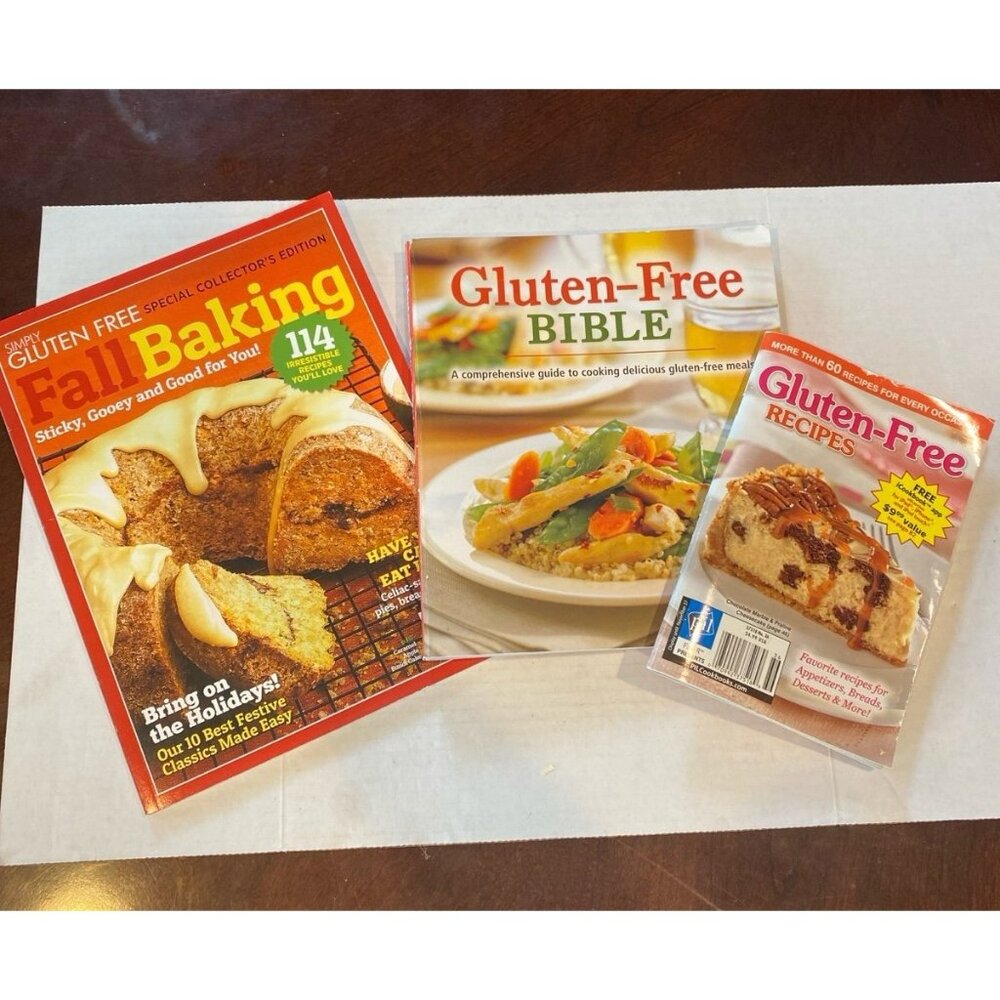 Gluten Free Cookbooks Bundle of 3